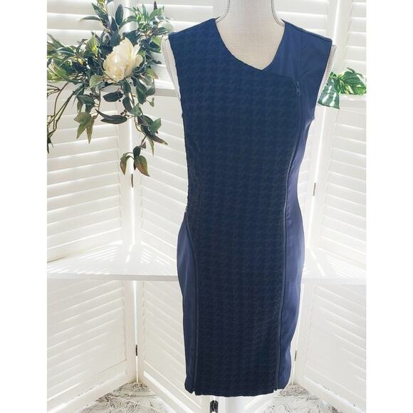 RACHEL ROY PLAID ZIP FRONT FITTED DRESS SIZE 4 - Picture 1 of 8